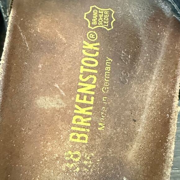 Birkenstock Madrid Black Patent Womens Sandals‎ Size 7.5 - Picture 3 of 5